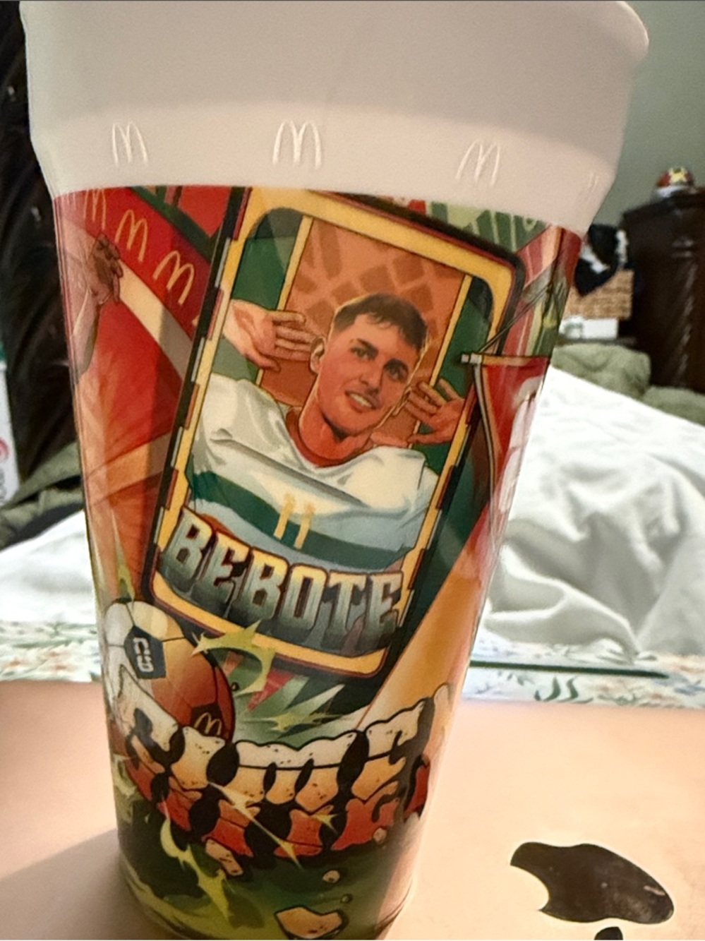 McDonald's Red, Green, Yellow Bebote Graphic Collectible Cup